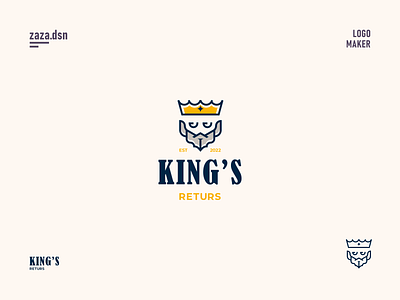 KING'S RETURS adobe photoshop branding castel design forsale graphic design icon illustration inspiration king logo logos logosai minimalistdesign motion graphics queen returs typography vector
