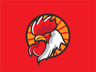 Rooster animal graphic design illustration logo rooster vector