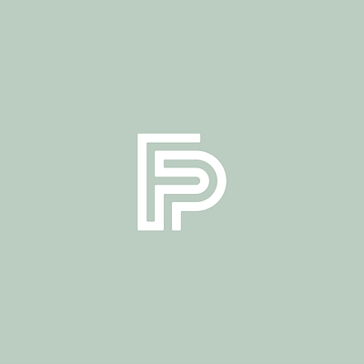 FP Monogram brand identity branding concept custom custom font custom type design lettering logo logo design logotype minimal monogram stamp type typography vector