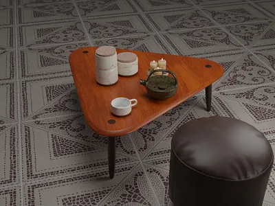 Tea Time #3D 3d graphic design table tea teapot