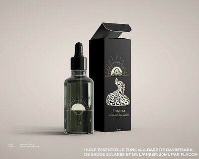 EUNOIA OIL • Branding Cosmetic 3d adobe aromatherapie art artist beauty bottle brand branding concept cosmetic design graphic healthy logo oil package packaging photoshop spiritual