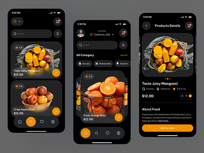 Grocery Mobile App app design categories delivery app e commerce ecommerce food delivery fresh food grocery grocery delivery app grocery market grocery store groceryapp grocerydelivery mobile app mobile app design navigation online store search ui ux design