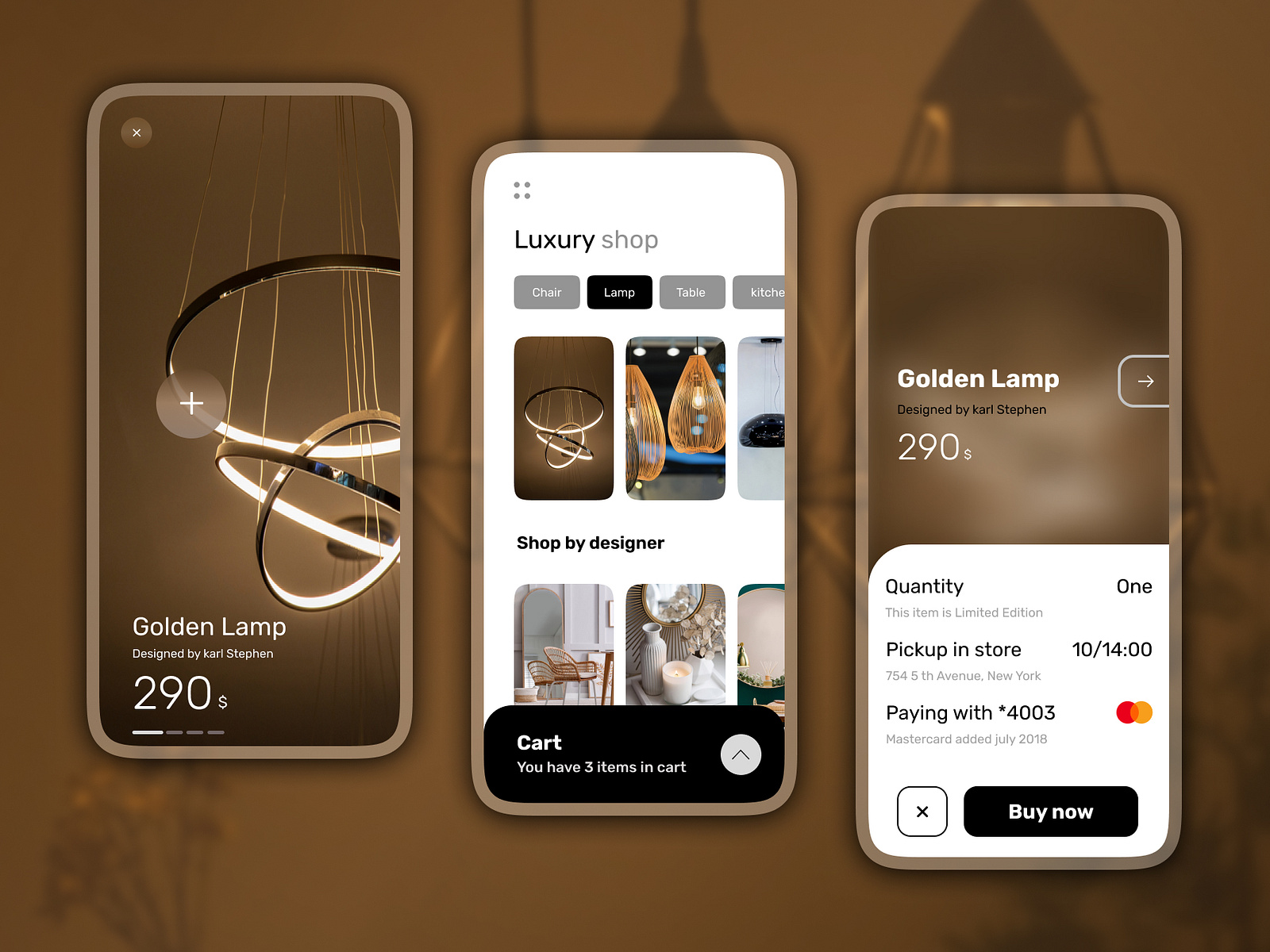 Luxury E-commerce Application Concept by Kishan Kanani on Dribbble