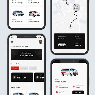 Mobility App design figma icon ui