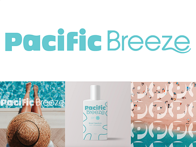 Pacific Breeze Branding branding design graphic design illustration logo typography vector