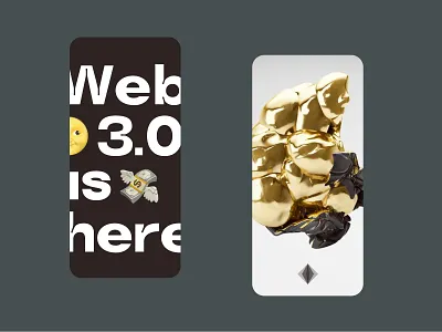 Web 3.0 Crypto App app application clean crypto crypto app crypto application futuristic metaverse minimalistic mobile mobile app mobile application mobile screen money ui web 3.0