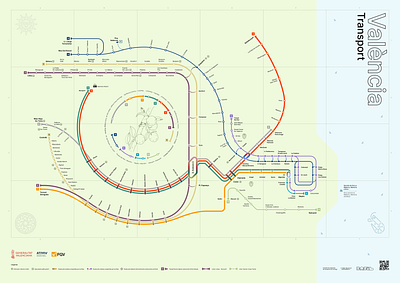 Valencia metro map