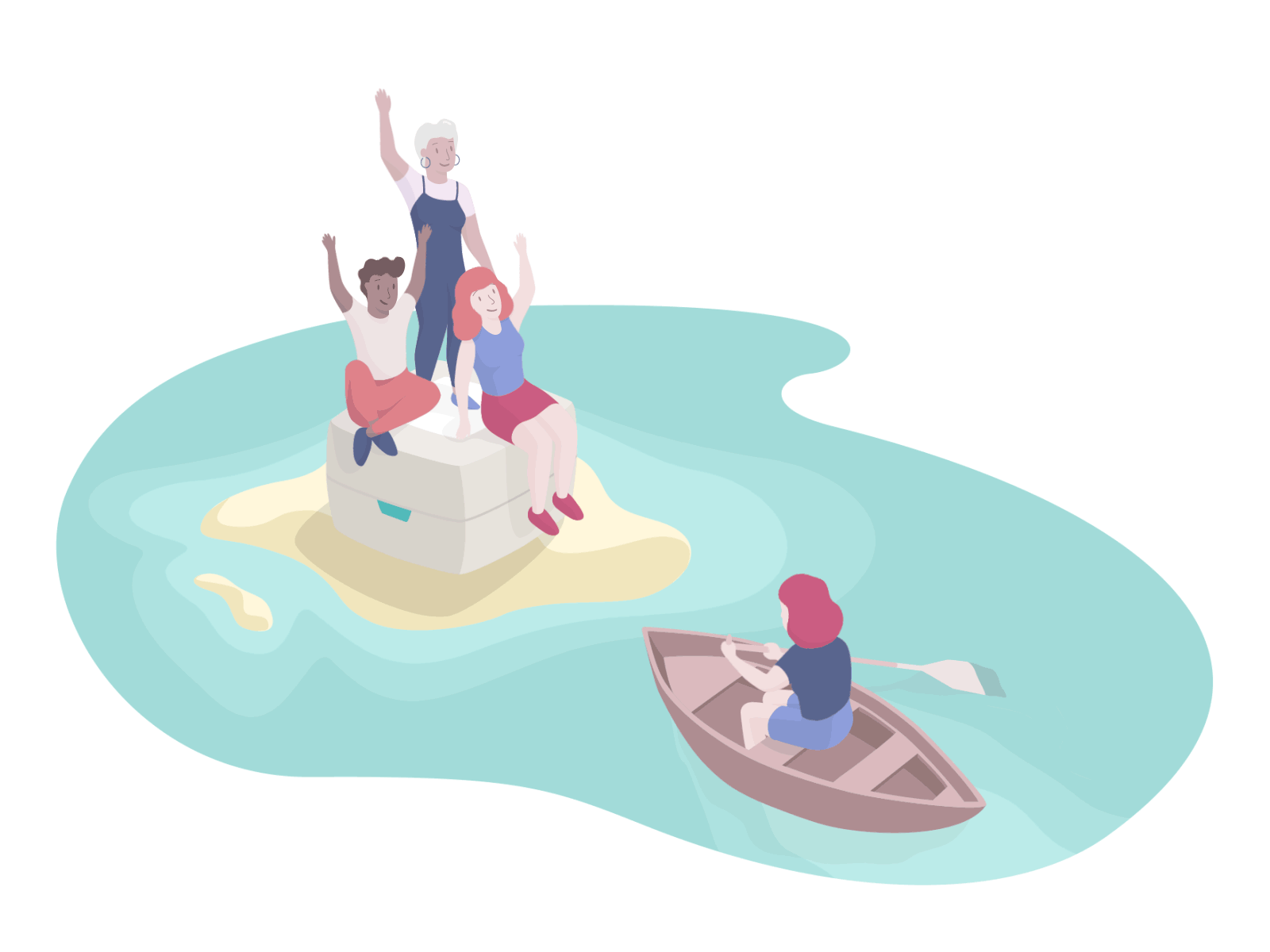 Our Journey 2d animation branding campaign character character design design email gif illustration london motion graphics vector