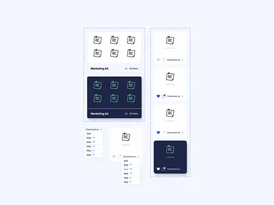 UI-kit / Cards card catalog design system figma icons ui ui kit ux vector web