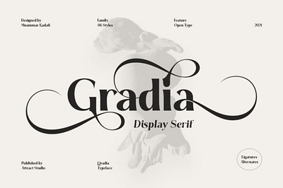 Gradia best font branding design font font design handwritten font script font signature slab serif