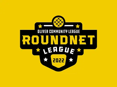 OCL Roundnet Logo black brand branding design icon identity illustration logo roundnet spikeball vector yellow