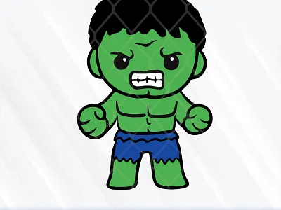 Baby Hulk baby cartoon funny hulk svg file svgcricut