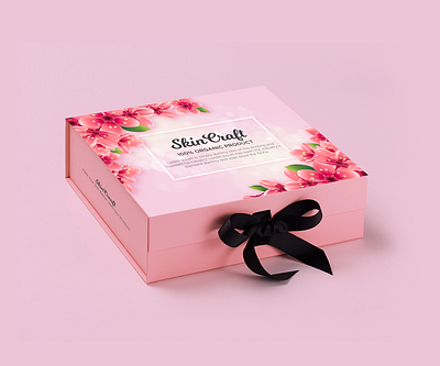 Box Packaging Design box packaging clean cosmetic floral flower gift box graphic design illustration minimal packaging design skincare