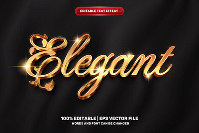 Elagant text effect design elegant text effect eps text effect graphic design text effect text style