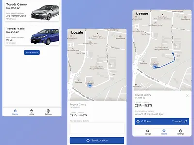 Car Parking Application - 2nd Concept car parking design parking ui ui design user interface ux