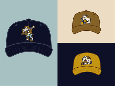 Burleson Boxers Baseball Caps baseball branding cap character illustration logo mascot sports vector