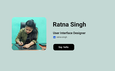 Day 1: Visiting Card - 60 days of Interface Design design graphic design illustration ui