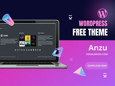 Anzu WordPress Theme - Footer Styles 3d animation branding css design footer graphic design header html illustration logo motion graphics plugins responsive site builder template theme ui web design wordpress