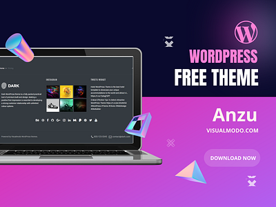 Anzu WordPress Theme - Footer Styles 3d animation branding css design footer graphic design header html illustration logo motion graphics plugins responsive site builder template theme ui web design wordpress