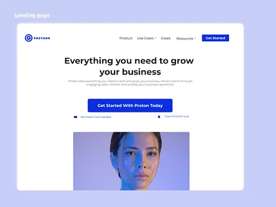 Landing Page daily u design graphic design typography ui