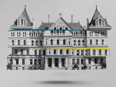 New York State Capitol Building albany photoshop