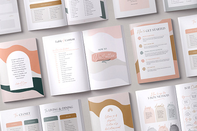 The Ultimate Declutter Workbook Design canva declutter e book handbook planner printable svg workbook
