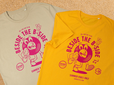 Summer Vibes Only Music T-shirts character characterdesign design dust icecream illustration music print raspberry screenprinting seaside summer summervibes t shirt tee tshirt vector vinyl yellow