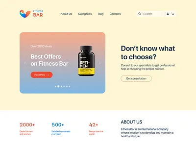 Study Case. Sport Food Website Design branding design graphic design logo typography ui ux webdesign