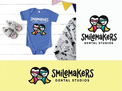 Smile Makers Dental T-shirt Design apparel branding chic clever clothing creative dental dentist design illustration logo makers smart vector