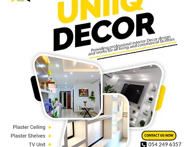 Uniiq Decor - Interior Decor Flyer branding design graphic design