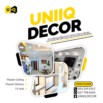 Uniiq Decor - Interior Decor Flyer branding design graphic design