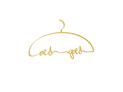 Thrift shop logo concept branding clothes concept design designer digital art eco gold hand writting hanger illustration logo logo design old second hand shop store thrift ui ux