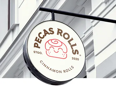 Pecas Rolls Logo design art direction branding cafe cinnamon color palette design dessert iconography illustration kawaii logo logo design logodesign logofolio logotype typography
