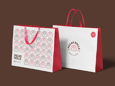 Pecas rolls Collaterals branding chile cinnamon cinnamon rolls color palette cute design graphic design iconography illustration kawaii logo logodesign logotype typography