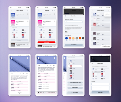 Befeni Fabric Book - Mobile Mockup (2) app branding fashion mobile