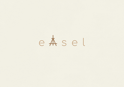 Easel | Typographical Poster graphics illustration lowercase minimal poster sans serif simple text typography word