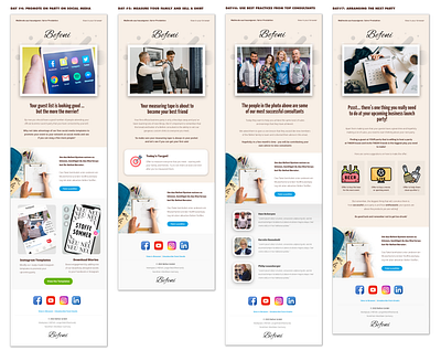 Befeni - Onboarding new consultants, marketing emails (2) app emails fashion