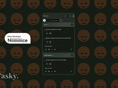 Tasky- Task and time manager animation branding figma figma plugin figma widget tasks time management ui