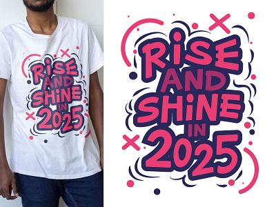 Rise & Shine Typo art 2 free freebie illustration t shirt typo art typography vector