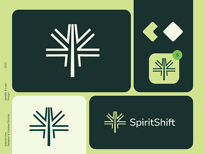 SpiritShift -Wellness Logo and Branding brand identity brand strategy for clinics branding creative wellness logo doctor branding healthcare branding healthcare startups branding iconic logo logo design medical logo mental health logo modern logo spiritual logo tree logo visual identity for healthcare wellness brand color wellness branding wellness logo