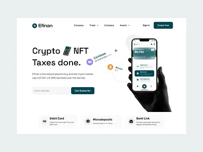 Cryptocurrency Landing Page bitcoin crypto landing page cryptocurrency landing page ui wallet web ui website website ui