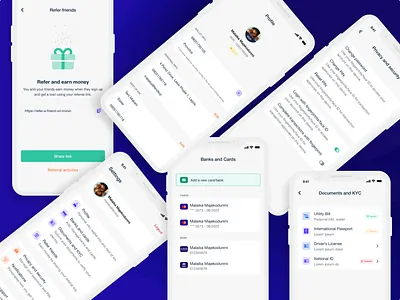 Irorun: A P2P lending app - Settings account design fintech lending app loan app p2p product design profile referral settiings ui ui design ux