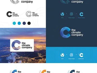 The Climate Company branding design identity logotype