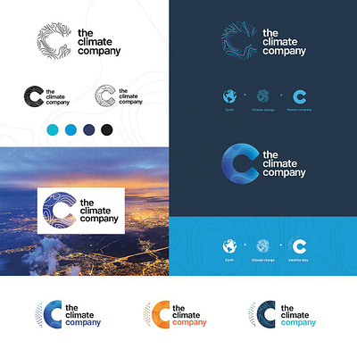 The Climate Company branding design identity logotype