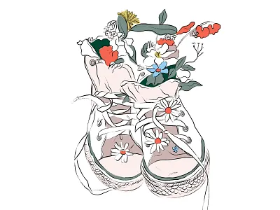 Art to Runaway With design graphic design illustration illustration art illustrations pink illustrations vector art