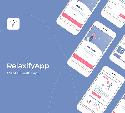 RelaxifyApp Redesign app design gamification health mental mobile redesign