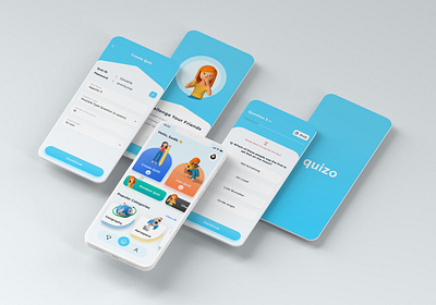 Quizo - Quiz Mobile Application app branding design mobile ui quiz quiz app quiz app design quiz design quiz mobile app quizo quizo app ui ui ux uidesign