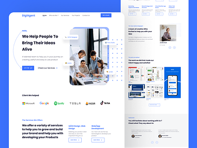 Design Agency Website | Design Agency Landing Page branding design designagency figma graphic design landing page landingpage ui uidesign uiux visual design web design webdesign websitedesign webui