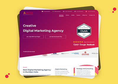 Creative Agency Homepage UX/UI Design agency clean clean ui design digital ui uiux ux web design website website design