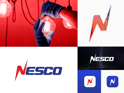 Northern Electricity Supply Company Limited - NESCO Logo Design abstract branding business corporate creative design electric electric supply logo graphic design illustration logo logo identity typography